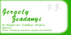 gergely zsadanyi business card